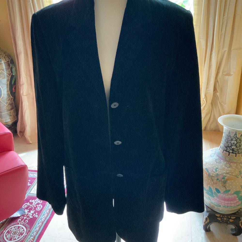 Black suede jacket